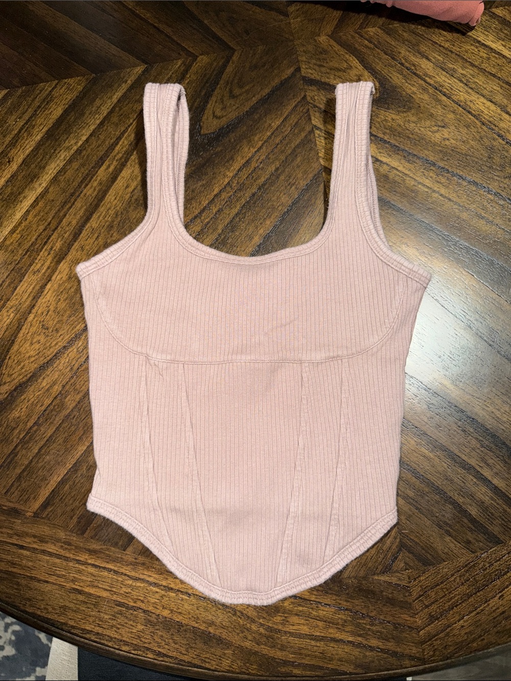 Victoria’s Secret PINK Women’s Ribbed corset workout top